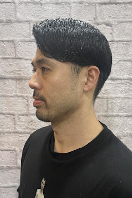 ツーブロ七三刈り上げ