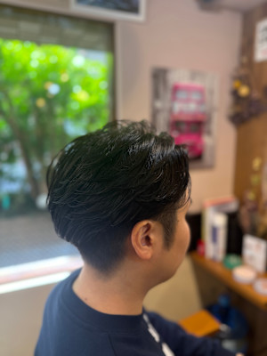 毛流れワンカールパーマ【代々木上原】