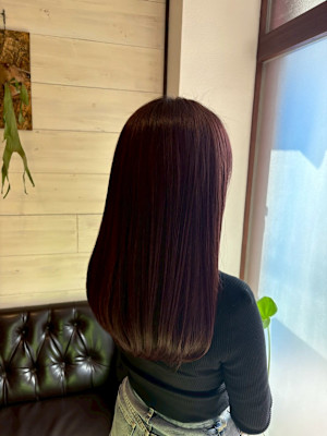 美髪ツヤ感ナチュラルストレートロング