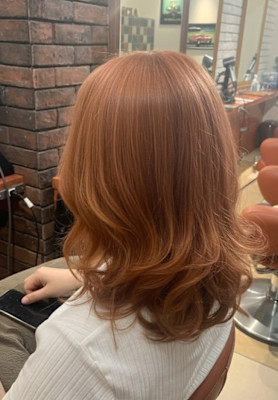 華やかアプリコットオレンジ【004スタイル】