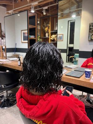 パーマ女子スタイル