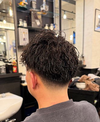 ツイストパーマフェード