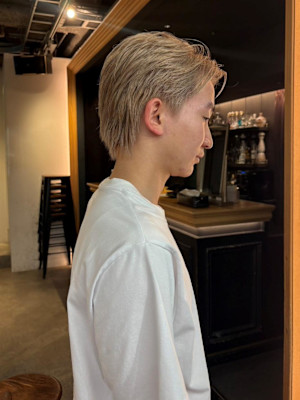 メンズ　ホワイトベージュ