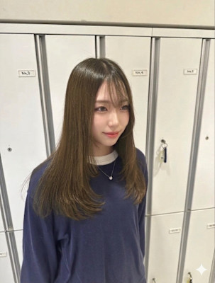 【伊勢原】イルミナカラー+髪質改善で叶える透明感オリーブ