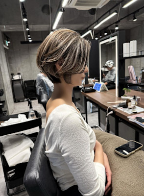 ★ショートボブ×コントラストハイライト★