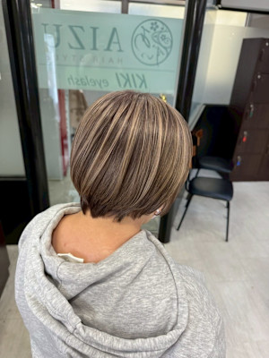 白髪ぼかしアンブレラカラー