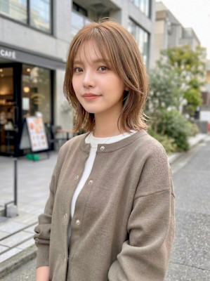 #しっかりレイヤー #くびれボブ #シースルーバング #ベー