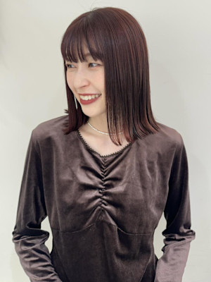 ロブ×ワインレッドカラー