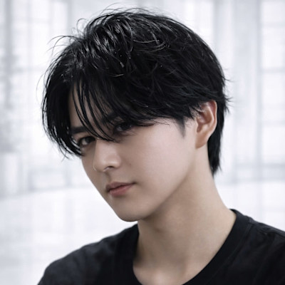 ラフに決まるセンターパート-福岡天神筒井