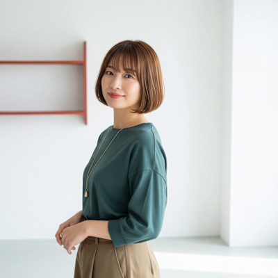 前髪ありボブvisco上福岡