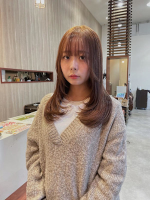 【#顔周りレイヤー#ベージュカラー/佐藤杏丸】