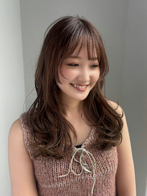 ミディアムレイヤー・ボブ/絶壁解消/２０代/３０代/長め 