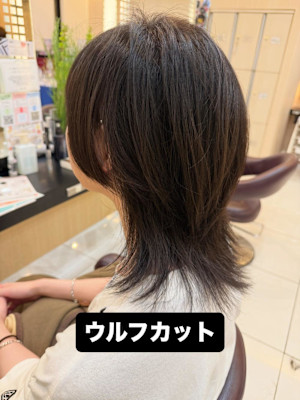 メンズヘアウルフカット