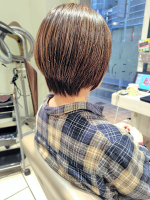 大人ナチュラル レイヤー ショート