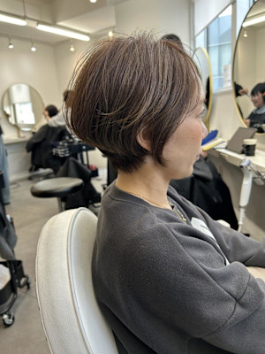 大人かわいいショートボブ