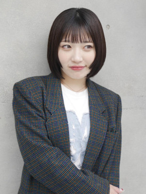 ミニボブ　顔まわり レイヤー