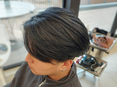 ブリーチカラー/ブルーブラック/メンズ/大名