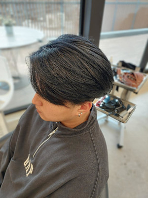 ブリーチカラー/ブルーブラック/メンズ/大名