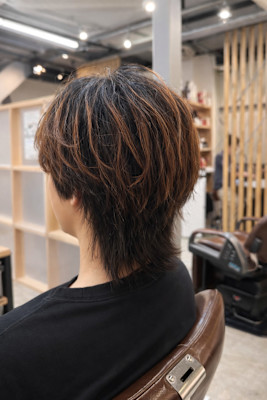 メンズウルフヘア