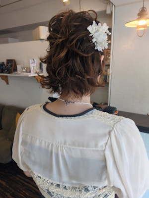 クルフワハーフアップ