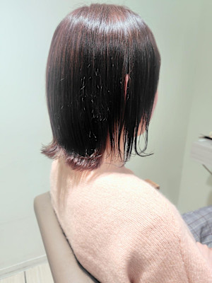 ウルフボブ/レイヤー/外ハネ