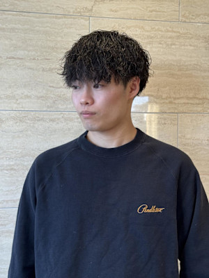 men'sツイストスパイラルパーマ/阿部広大【大船】