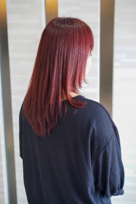 ルビーレッド×シャギーレイヤー