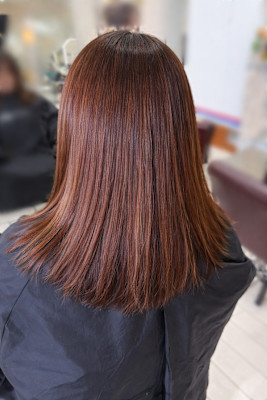 大人ツヤブラウン×ナチュラルハイライト