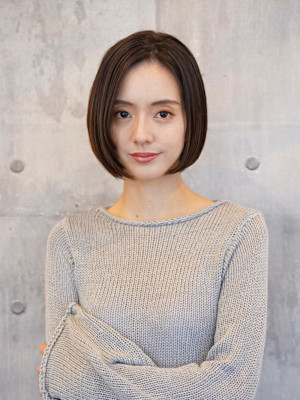 大人可愛いシンプルボブ/艶髪/髪質改善/清澄白河/森下