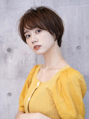 大人可愛いマッシュショート/ふんわりパーマ/清澄白河/森下