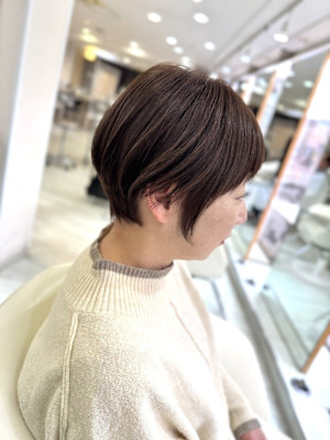 大人可愛い/30代/40代/50代/くびれ/前下がりショート