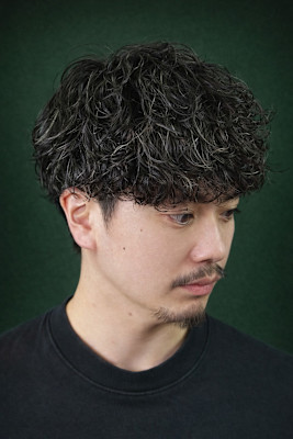 プードルパーマ/名古屋理容室/名古屋メンズカット/