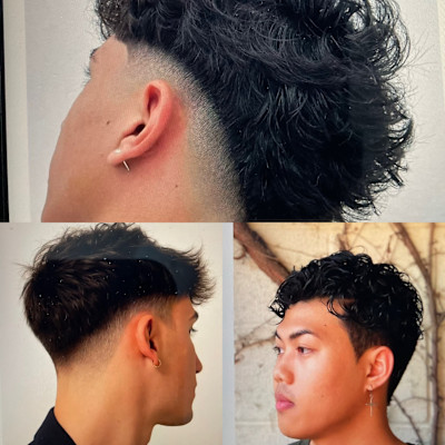 カット+パーマスタイル