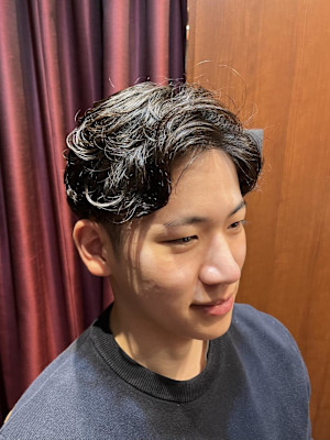 日本橋室町　ビジネスパーマ　毛流れパーマ