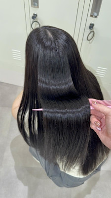 縮毛矯正でうる艶髪に