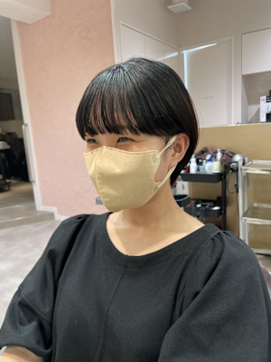 ショート×ショートボブ×丸みショート×マッシュ×横浜元町