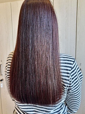 イルミナカラー/ラベンダー/艶ストレート