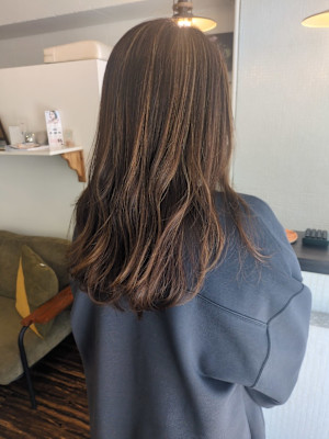 グレージュカラーハイライト