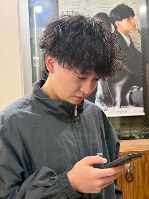 大人シャドウパーマ