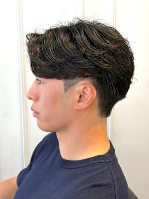 大人毛流れニュアンスパーマ