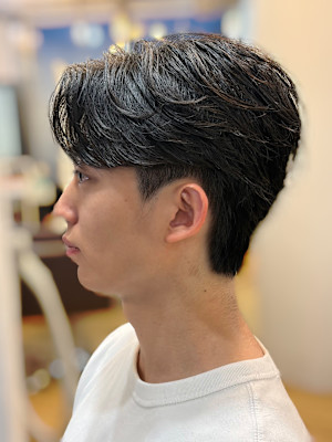 大人毛流れニュアンスパーマ