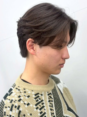 ラウンドマッシュ 毛流れパーマ ニュアンスパーマ 20代