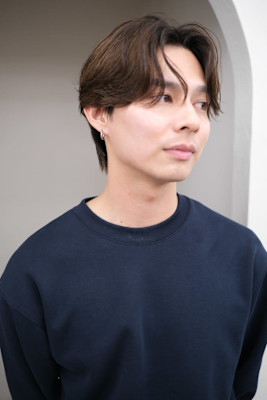 ナチュラルなセンターパート