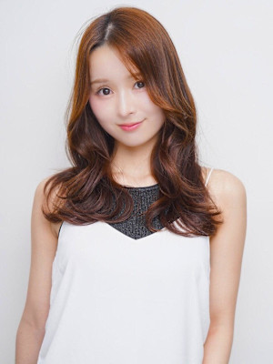 ココアブラウン 髪質改善カラー 韓国風 ゆる巻き レイヤー