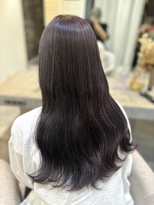 《矢崎萌々》ラベンダーブラック/艶カラー/大宮