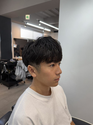 大宮/カット/短髪/毛流れ/センターパート