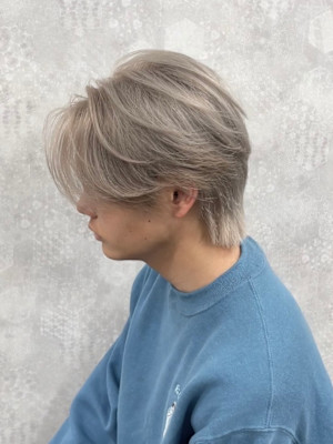 メンズウルフカット