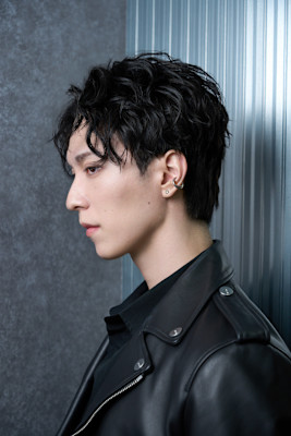 シャドウパーマラウンドマッシュフェザーパーマメンズパーマ眉毛