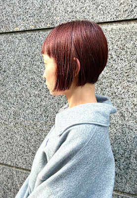 前髪ラウンド×グラデーションショート