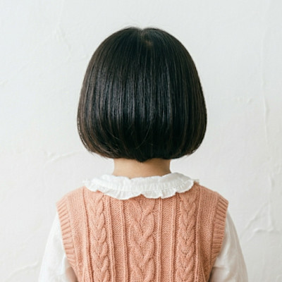 【再現性高】愛されキッズ・ラウンドボブ×自然な黒髪